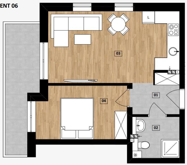 Apartament Baltic Residence بوبيروفو المظهر الخارجي الصورة